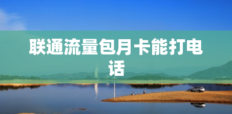 联通流量包月卡能打电话