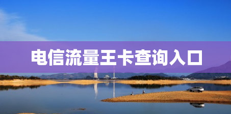 电信流量王卡查询入口