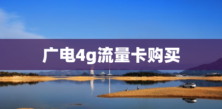 广电4g流量卡购买