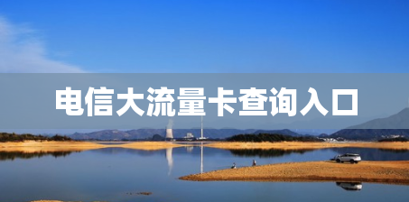 电信大流量卡查询入口