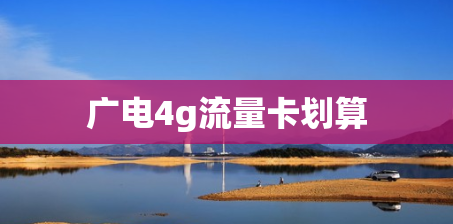 广电4g流量卡划算