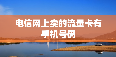电信网上卖的流量卡有手机号码