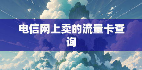 电信网上卖的流量卡查询
