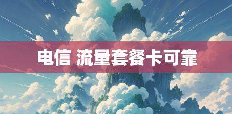 电信 流量套餐卡可靠