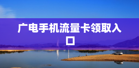 广电手机流量卡领取入口