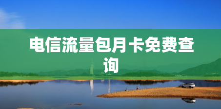 电信流量包月卡免费查询