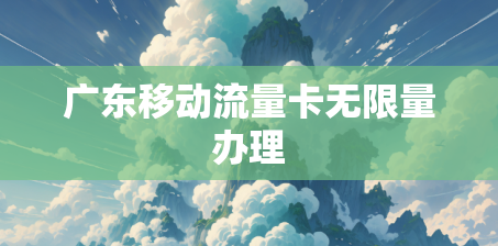 广东移动流量卡无限量办理