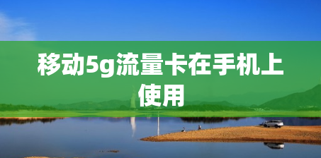移动5g流量卡在手机上使用
