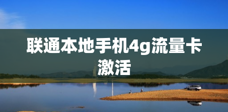 联通本地手机4g流量卡激活