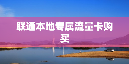 联通本地专属流量卡购买