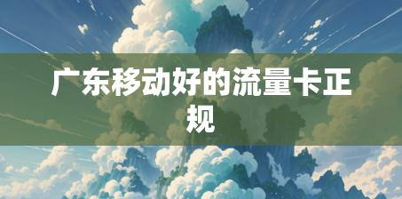 广东移动好的流量卡正规