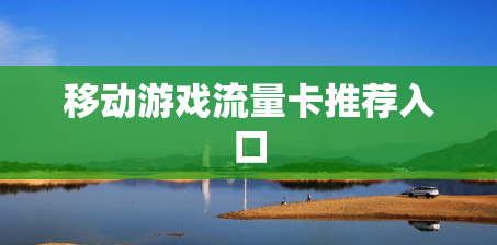 移动游戏流量卡推荐入口