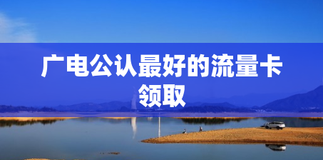 广电公认最好的流量卡领取