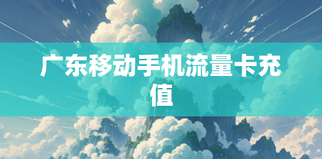 广东移动手机流量卡充值