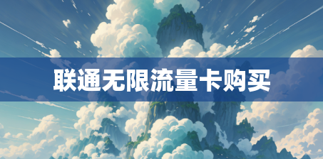 联通无限流量卡购买