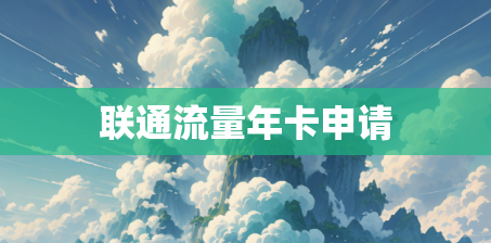 联通流量年卡申请