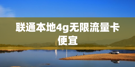 联通本地4g无限流量卡便宜