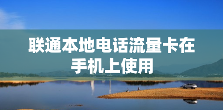 联通本地电话流量卡在手机上使用