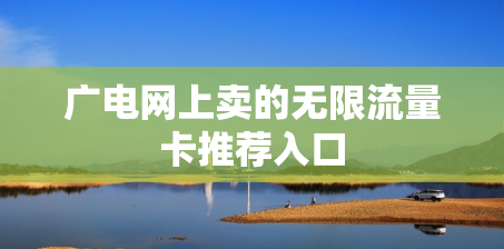 广电网上卖的无限流量卡推荐入口