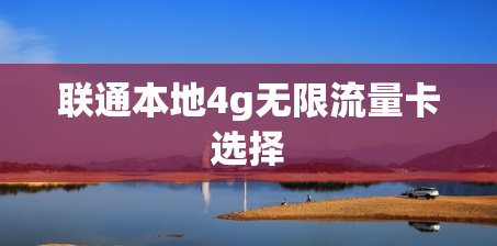 联通本地4g无限流量卡选择