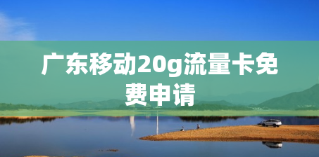 广东移动20g流量卡免费申请