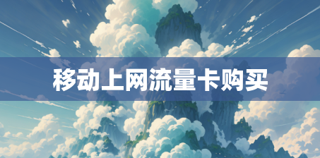 移动上网流量卡购买