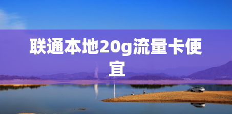 联通本地20g流量卡便宜
