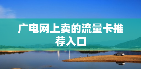 广电网上卖的流量卡推荐入口