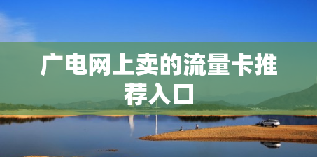 广电网上卖的流量卡推荐入口