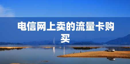 电信网上卖的流量卡购买