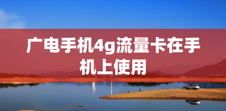广电手机4g流量卡在手机上使用