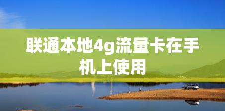 联通本地4g流量卡在手机上使用