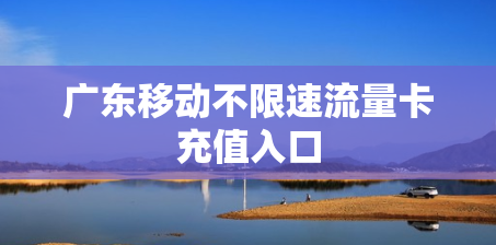 广东移动不限速流量卡充值入口