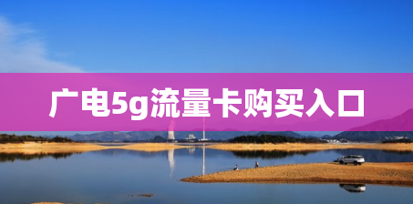 广电5g流量卡购买入口