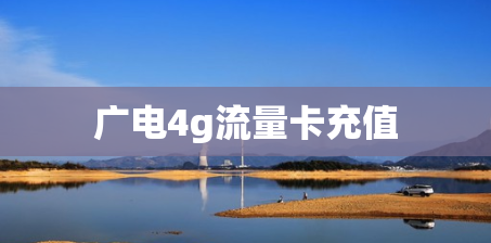 广电4g流量卡充值