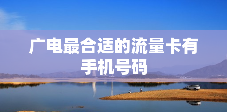 广电最合适的流量卡有手机号码