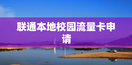 联通本地校园流量卡申请