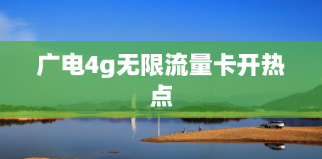广电4g无限流量卡开热点