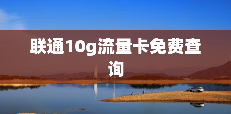 联通10g流量卡免费查询
