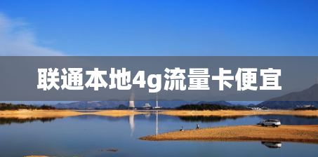 联通本地4g流量卡便宜