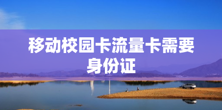 移动校园卡流量卡需要身份证
