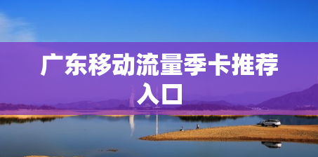 广东移动流量季卡推荐入口