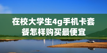 在校大学生4g手机卡套餐怎样购买最便宜