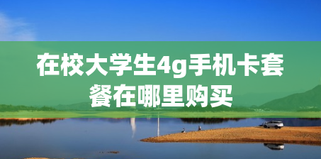 在校大学生4g手机卡套餐在哪里购买