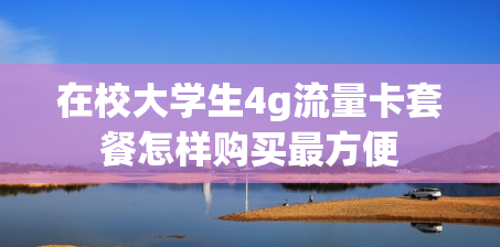 在校大学生4g流量卡套餐怎样购买最方便