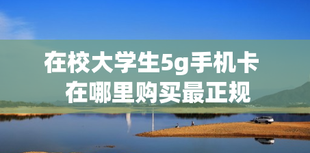 在校大学生5g手机卡  在哪里购买最正规