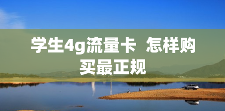 学生4g流量卡  怎样购买最正规