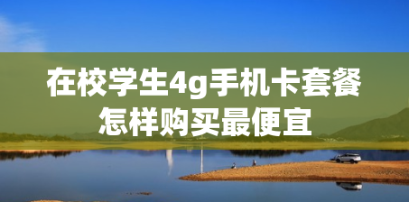 在校学生4g手机卡套餐怎样购买最便宜