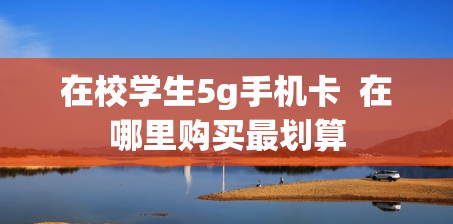 在校学生5g手机卡  在哪里购买最划算