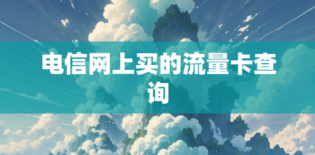 电信网上买的流量卡查询